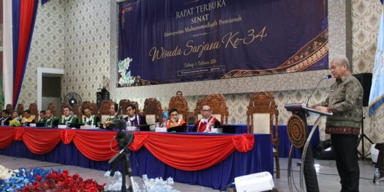 370 Lulusan Universitas Muhammadiyah Pontianak Diwisuda, Sekda Kalbar Tekankan Kesiapan Hadapi Dunia Kerja