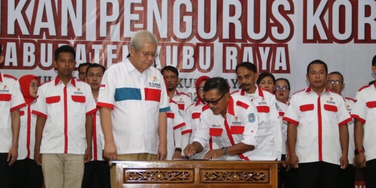 KORMI Kubu Raya Dilantik, Sekda Kalbar Dorong Budaya Hidup Sehat