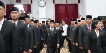 206 Pejabat Pemprov Kalbar Dilantik, Gubernur Norsan Tekankan Inovasi dan Pelayanan Prima