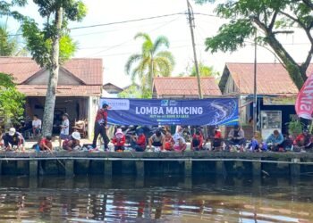 Ribuan Warga Padati Sungai Jawi Ikuti Lomba Mancing HUT ke-62 Bank Kalbar
