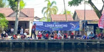 Ribuan Warga Padati Sungai Jawi Ikuti Lomba Mancing HUT ke-62 Bank Kalbar