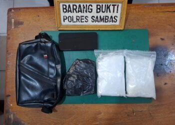 Kejar-kejaran 30 Menit di Kebun Sawit di Sambas, Kurir 722 Gram Sabu Akhirnya Tertangkap