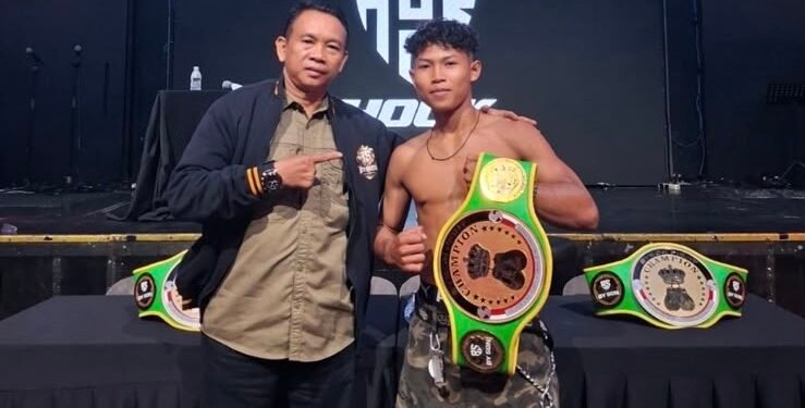 TKO Ronde Pertama, Petinju Yatim Piatu Asal Ketapang Raih Sabuk Juara BySon di Jakarta