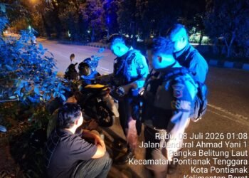 Polisi Gagalkan Dugaan Tawuran di Pontianak, Tiga Remaja dan Sejumlah Sajam Diamankan