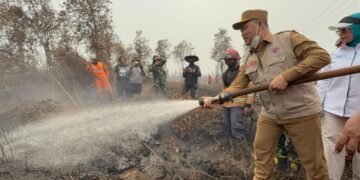 Norsan Soroti Dugaan Pembakaran Lahan di Pelang, Pemadaman Terkendala Kabut Asap