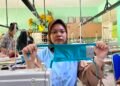 Siswi SMKN 5 Pontianak Sulap Sisa Kain Jadi Masker, Bakal Dibagikan di Kubu Raya