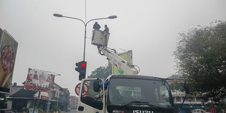 Kabel Lampu Lalu Lintas Dicuri, Dishub Pontianak Segera Pulihkan Simpang Diponegoro