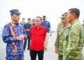 Wagub Krisantus Sambut JS Kunisaki di Kalbar: Chinook Jepang Siap Bantu Padamkan Karhutla