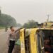 Dua Truk Bertabrakan di Jalan Trans Kalimantan Km 48, Dua Orang Luka