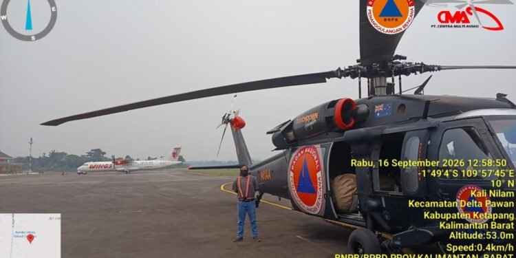 Api Karhutla di TNGP Dikejar dari Udara, Norsan Perintahkan Helikopter Dikerahkan