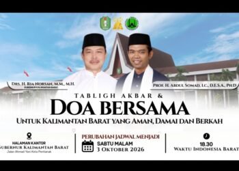 UAS Kembali ke Pontianak, Gubernur Norsan Ajak Warga Hadiri Tabligh Akbar