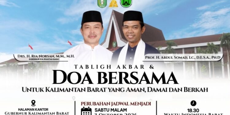 UAS Kembali ke Pontianak, Gubernur Norsan Ajak Warga Hadiri Tabligh Akbar