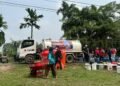 PMI Kalbar dan Betadine Salurkan Air Bersih, Warga Sido Mulyo Cek Kesehatan Gratis