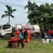 PMI Kalbar dan Betadine Salurkan Air Bersih, Warga Sido Mulyo Cek Kesehatan Gratis