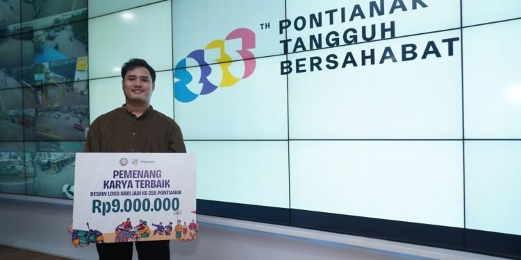 Logo Hari Jadi ke-255 Pontianak, Manusia Jadi Wajah Kota