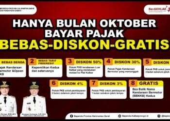 Gubernur Ria Norsan Bebaskan Denda PKB dan Opsen Selama Oktober 2026
